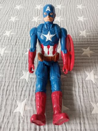 Muñecos superhéroes Superman y Capitan América