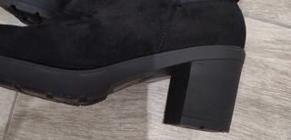 Botas altas negras mujer tacón medio