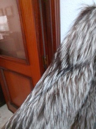 Chaqueton de zorro plateado 
