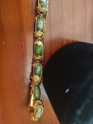 Pulsera bañada en oro