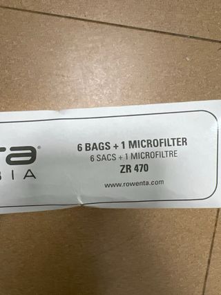 6 sacos para aspiradora 