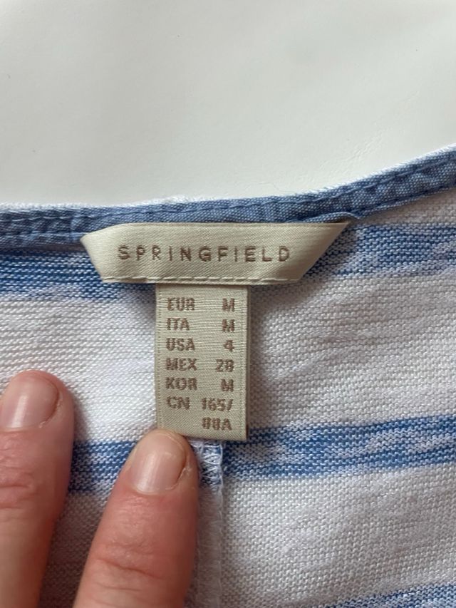 Camiseta de tirantes con rayas