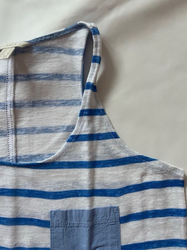 Camiseta de tirantes con rayas