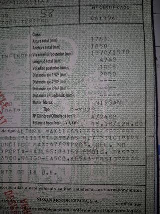 Caja de cambios Nissan Pathfinder 2.5 dc