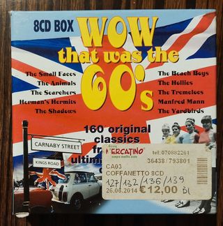 8 CD-Box Various - Wow That Was The 60's (160 Orig