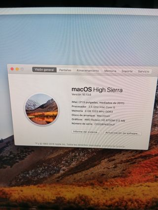 Imac 21,5 2011
