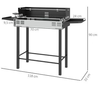 Barbacoa con pincho giratorio NUEVO