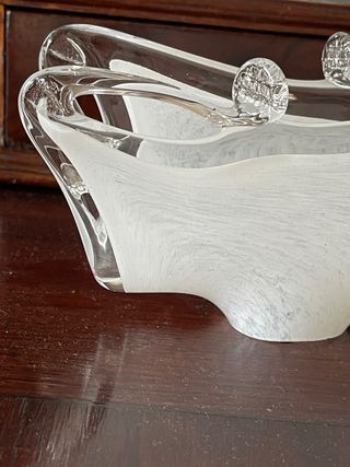 portatovaglioli cristallo di Murano