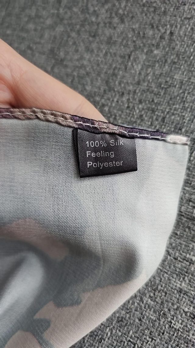 Foulard effetto seta floreale - Double face