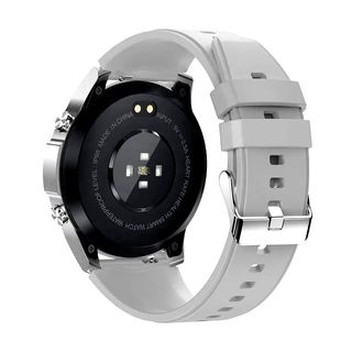 RELOJ SMARTWATCH GT4 PRO MAX SILVER CORREA GRIS