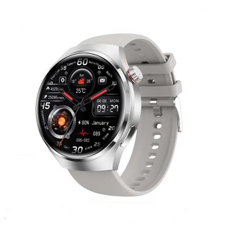 RELOJ SMARTWATCH GT4 PRO MAX SILVER CORREA GRIS
