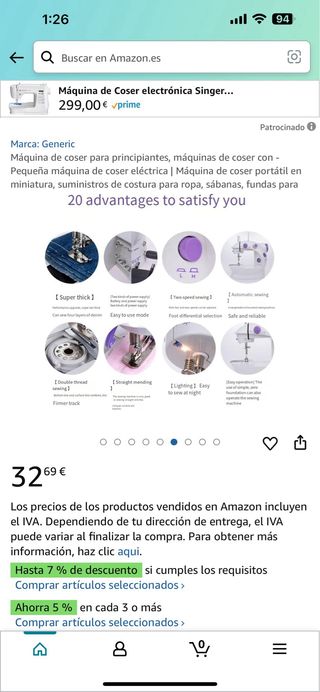 Máquina de coser para principiantes máquinas de c