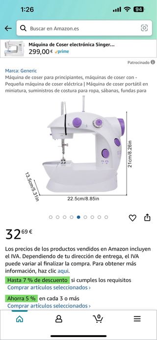 Máquina de coser para principiantes máquinas de c