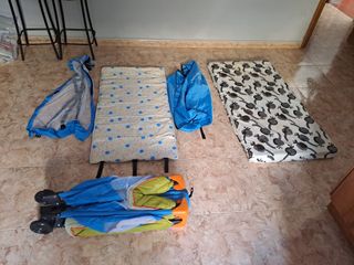 cuna viaje con colchón.