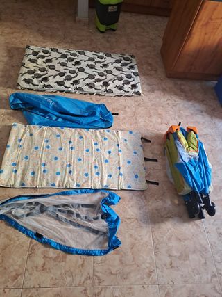 cuna viaje con colchón.