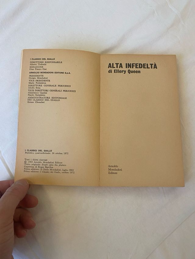 “Alta Infedeltà” di Ellery Queen