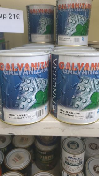 Lote pintura galvanizado