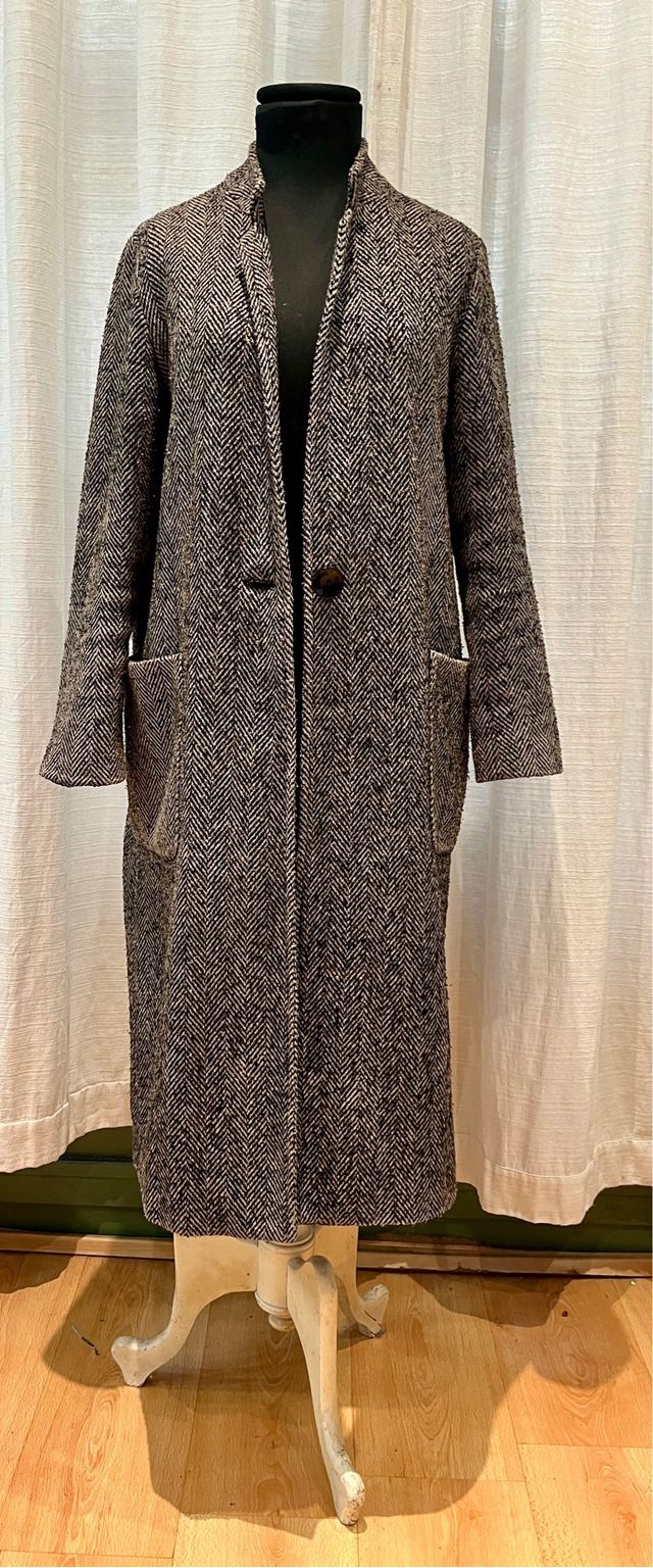 Abrigo gris jaspeado T.36 Fly Girl