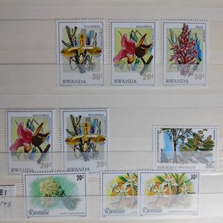 Colección de sellos de flora