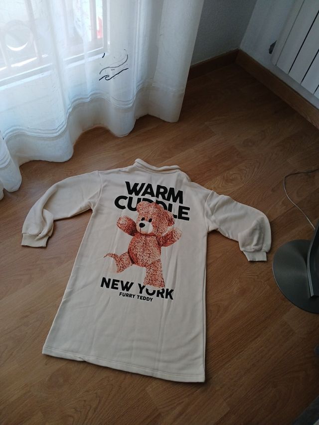 Vestido tipo sudadera niña Zara