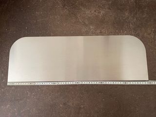 Pannello inox protezione top piano cottura 