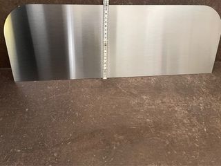 Pannello inox protezione top piano cottura 