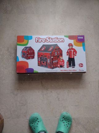 Casita bomberos desmontable