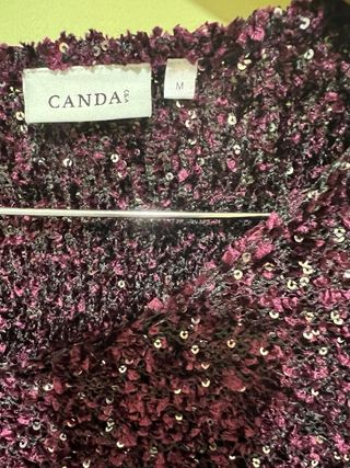 Jersey largo con lentejuelas