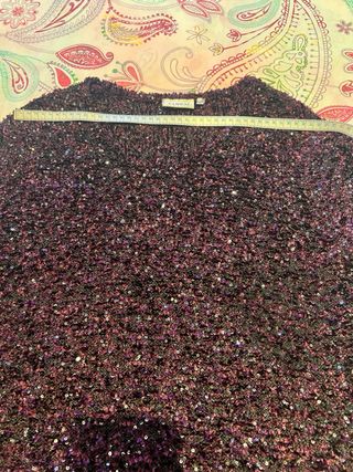 Jersey largo con lentejuelas