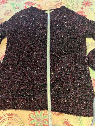 Jersey largo con lentejuelas