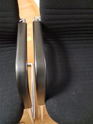 DOS SILLAS NEGRAS MUY CONFORTABLES