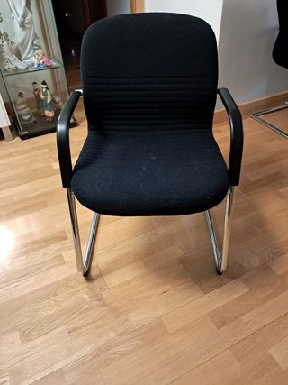 DOS SILLAS NEGRAS MUY CONFORTABLES