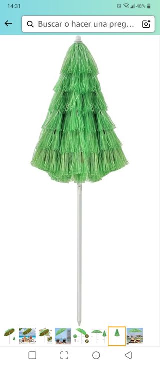 Sombrilla verde Jardín