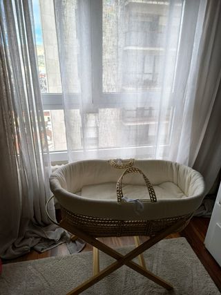 Moisés mimbre bebe