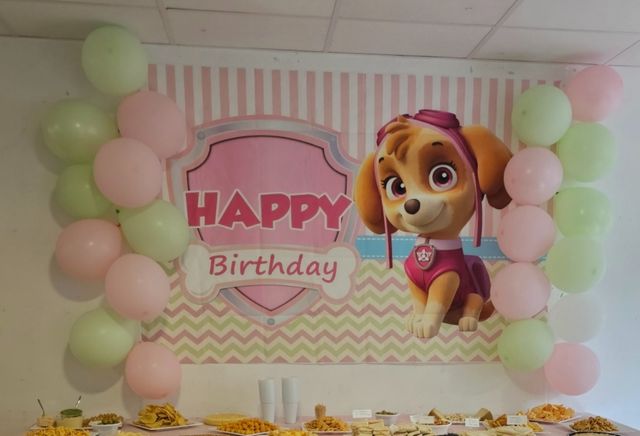 Fondo pared cumple patruca skye