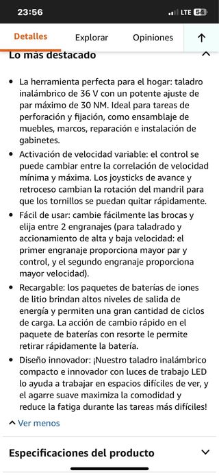 Atornillador taladro percutor NUEVO