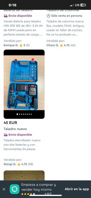 Atornillador taladro percutor NUEVO