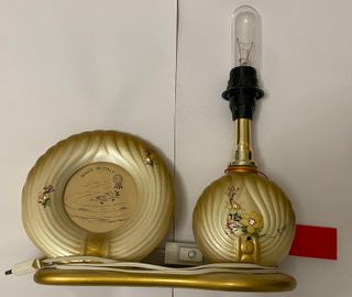 porta foto con bajour