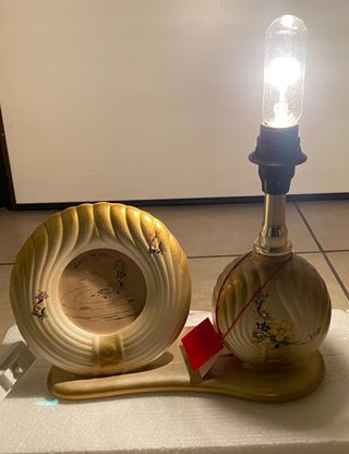 porta foto con bajour