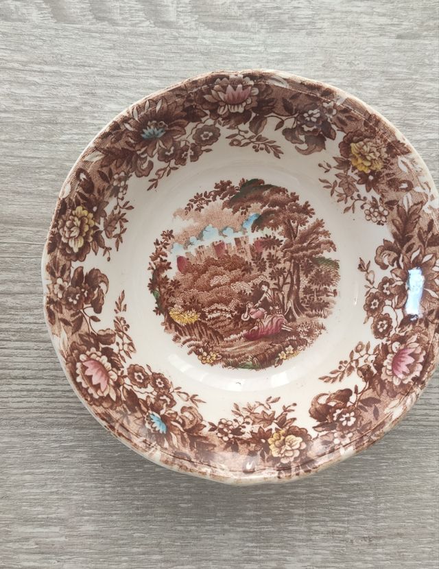 Par de cuencos Alfred Meakin porcelana