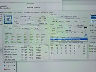 Placa z390m microprocesador i7 8700k 32gb 2xnvme