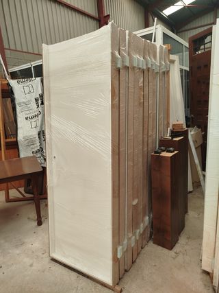 Puertas block..lacadas en blancoo