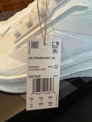 Adidas Ultraboost 5.0 DNA Black/White  Size 11