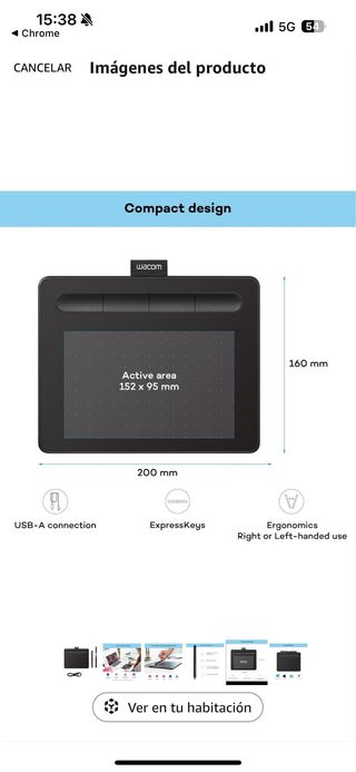 Tableta Wacom intuos S. NEGOCIABLE