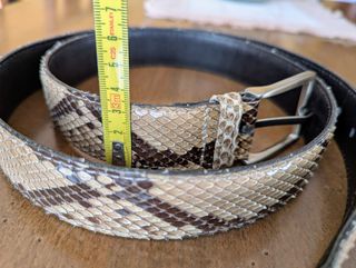 Cintura Manufacture D'essai vera pelle pitone