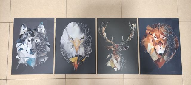 Pòsters displate metálicos animales