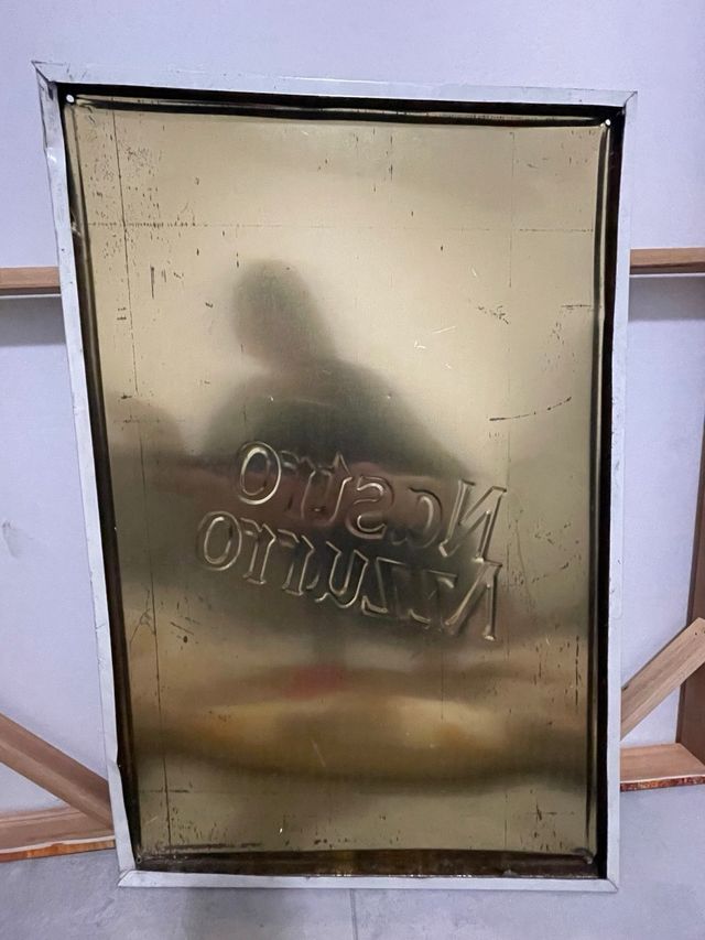 Insegna vintage metallo Nastro Azzurro