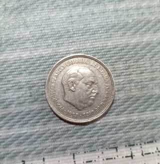 Moneda 5 pesetas 1957