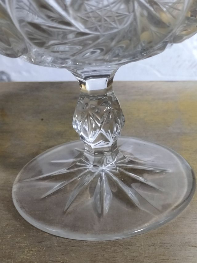 Gran Bombonera en Cristal Tallado BOHEMIA