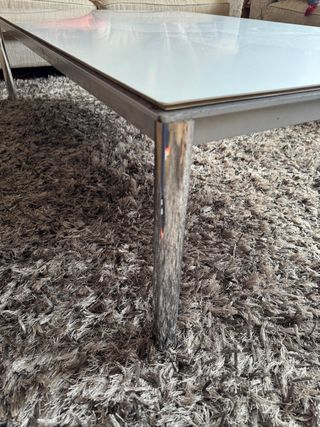 mesa de salon, mesa de sofa, metalico 90x140